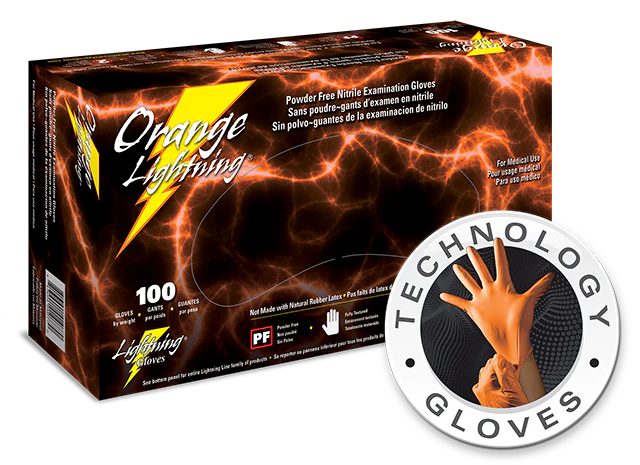 Black Lightning Powder Free Nitrile Gloves